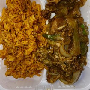 JOLLOF AND SPICY CHICKEN